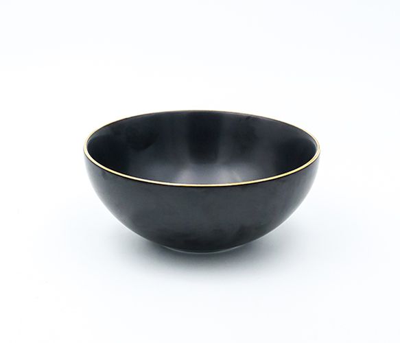 Dankotuwa | Matt Black with Gold Line 35 Pieces Dinner Set