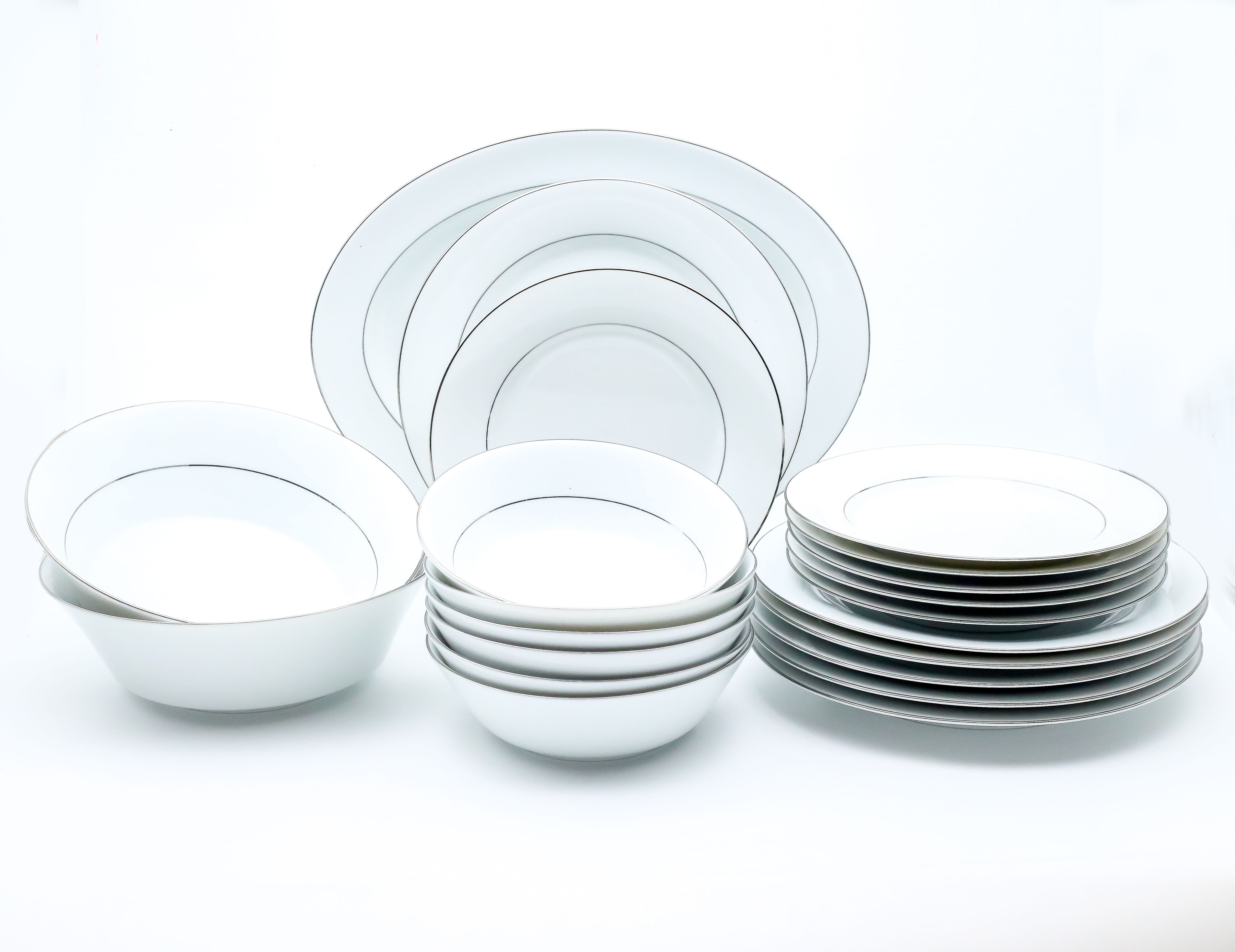 Dankotuwa | Silver Line 21 Pieces Dinner Set