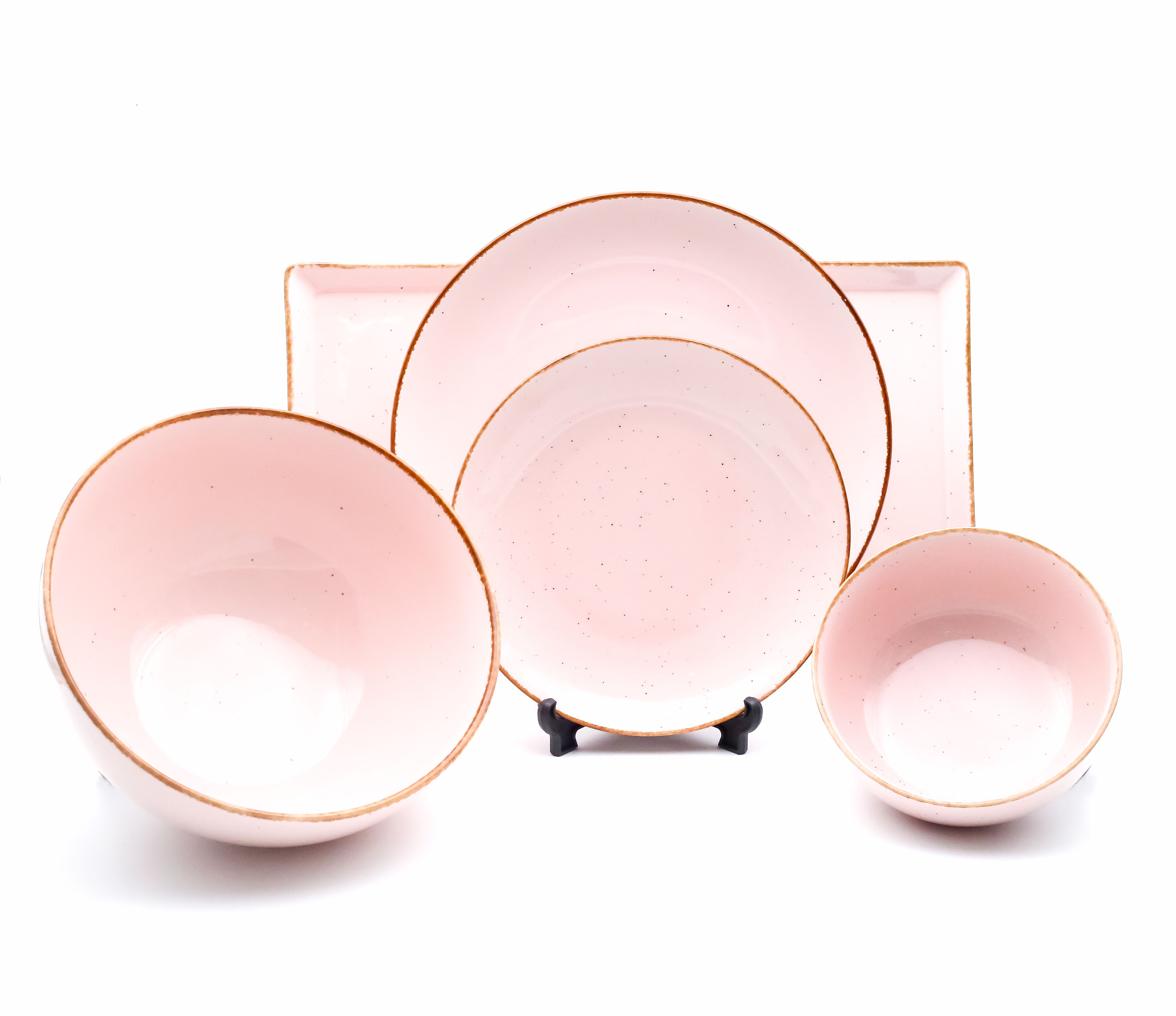 Dankotuwa | Paradise Pink 21 Pieces Dinner Set