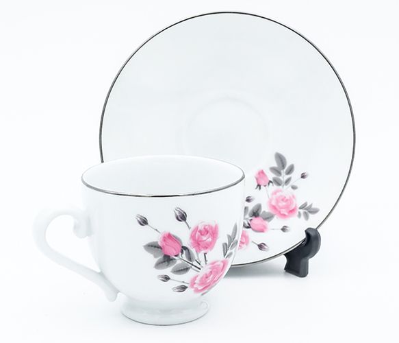 Dankotuwa | June Rose Tea Cup and Saucer