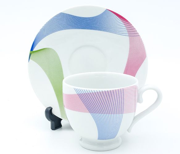 Dankotuwa | Color Line Tea Cup & Saucer