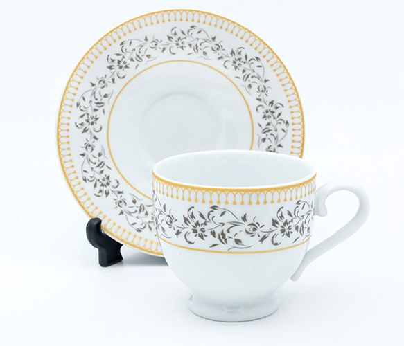 Dankotuwa | Golden Glimmer Tea Cup & Saucer