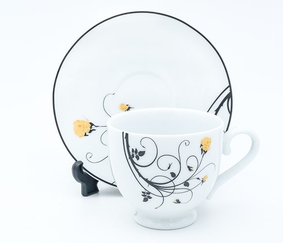 Dankotuwa | Black Rose Tea Cup & Saucer