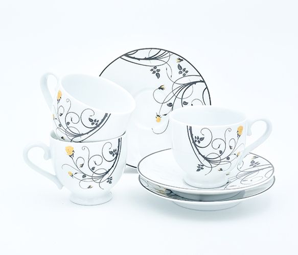 Dankotuwa | Black Rose 12 Pieces Tea Set