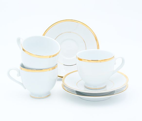 Dankotuwa | 5mm Gold Band 12 Pieces Tea Set