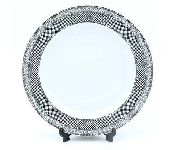 Dankotuwa | Black Lace Dinner Plate