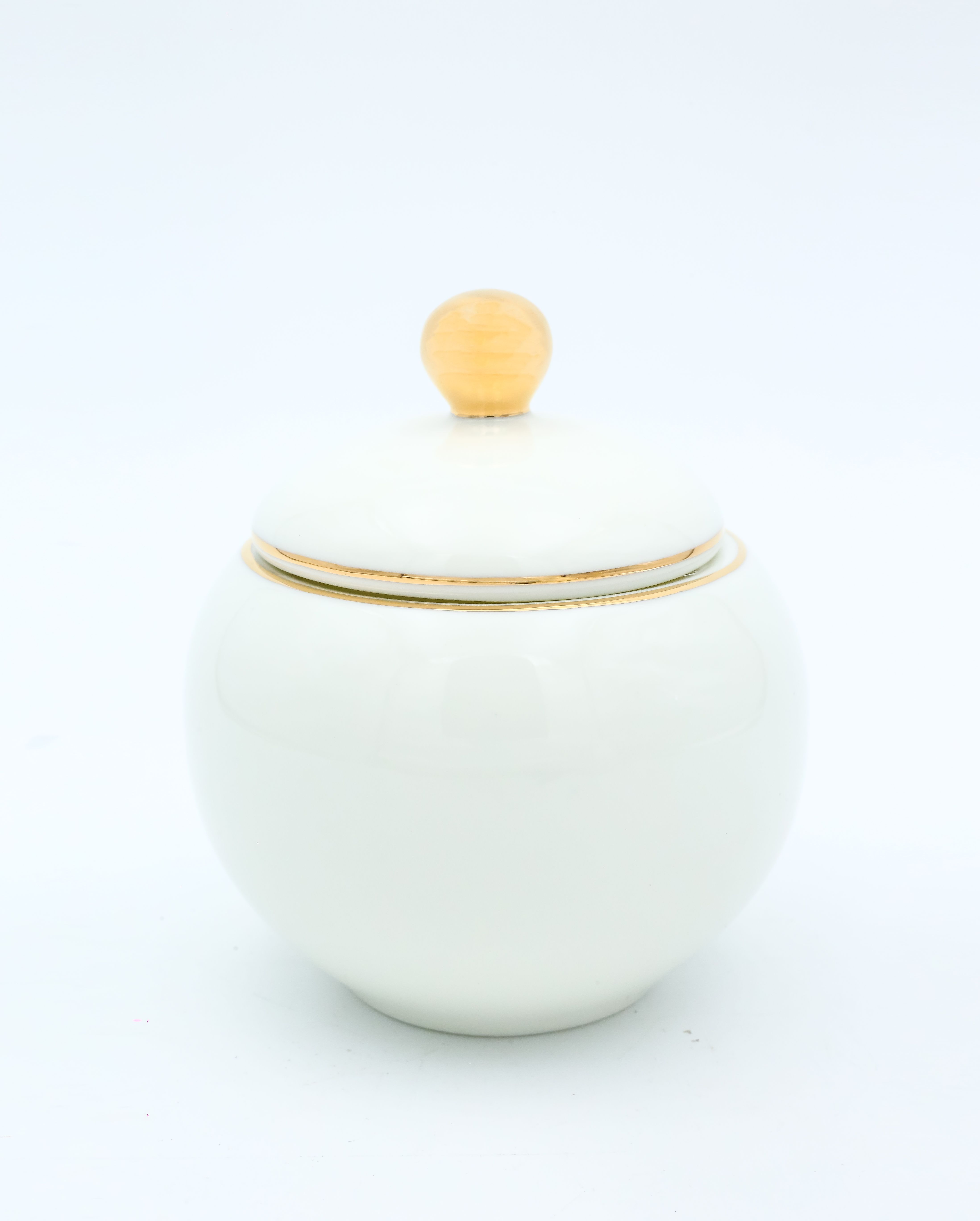 Dankotuwa | Ivory Gold Handle Sugar Bowl