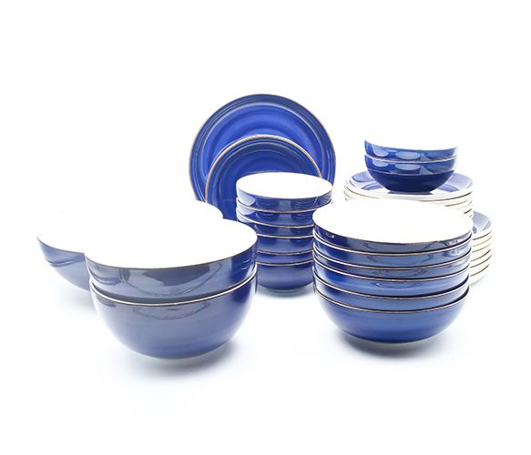 Dankotuwa | Spiral Galaxy Blue 35 Pieces Dinner Set