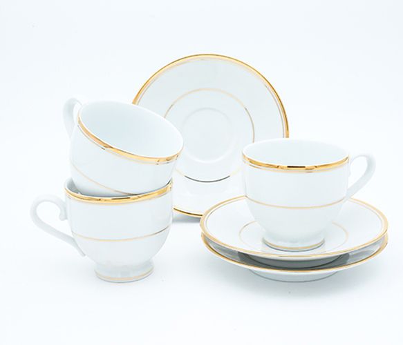 Dankotuwa | Infinity Gold Line 12 Pieces Tea Set