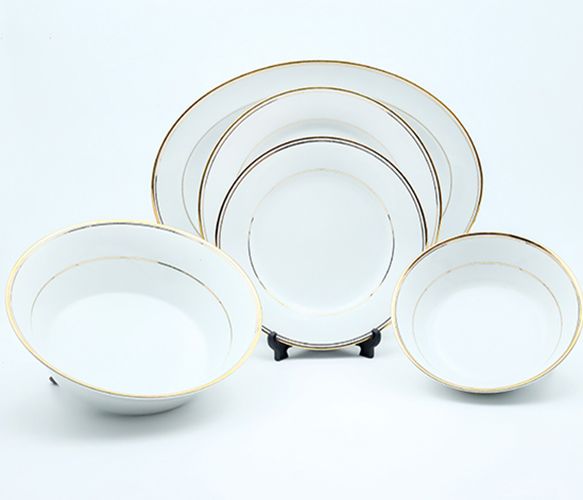 Dankotuwa | Infinity Gold Line 21 Pieces Dinner Set