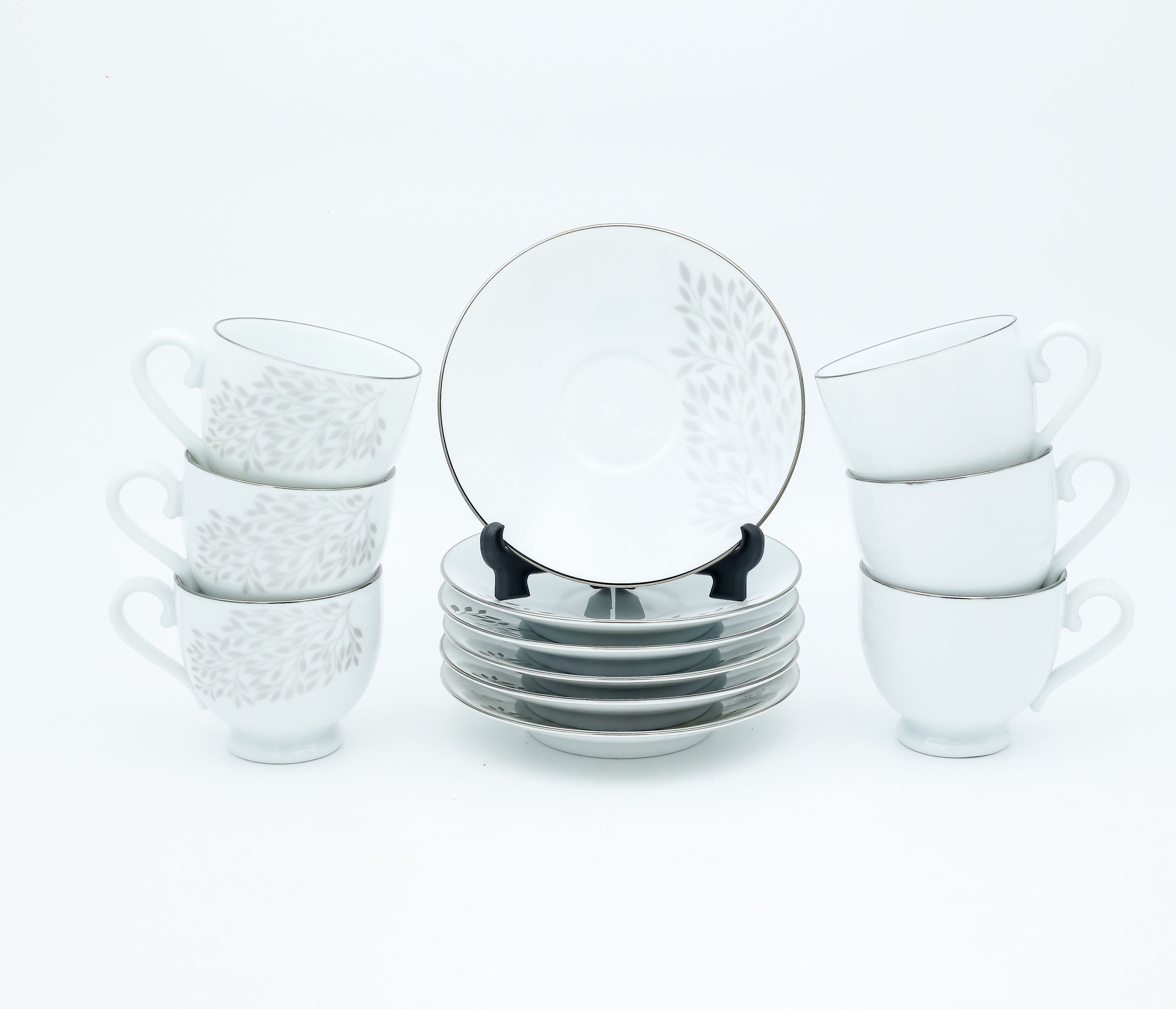 Dankotuwa | Silver Leaf 12 Pcs Tea Set