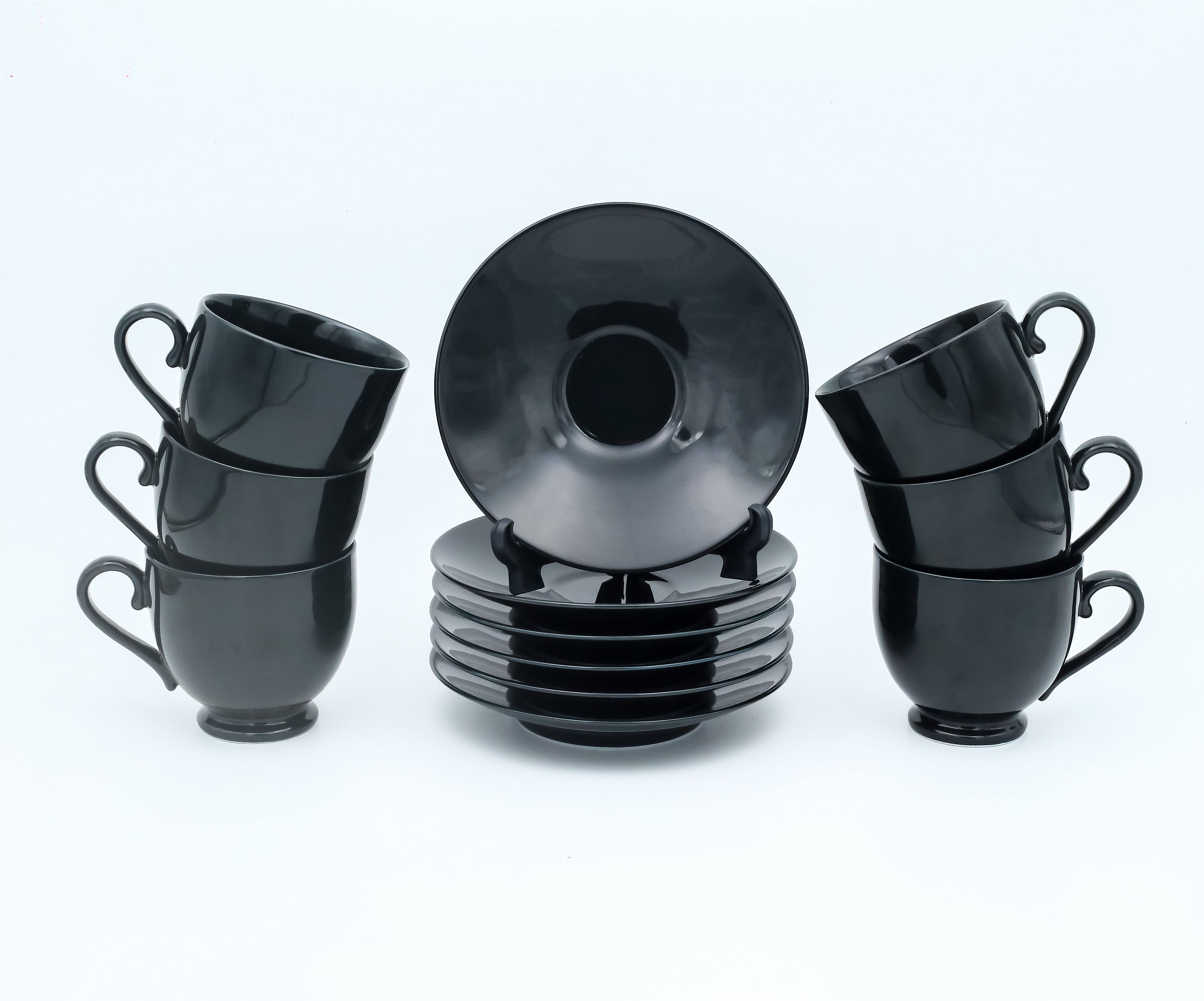 Dankotuwa | Black 12 Pieces Tea Set