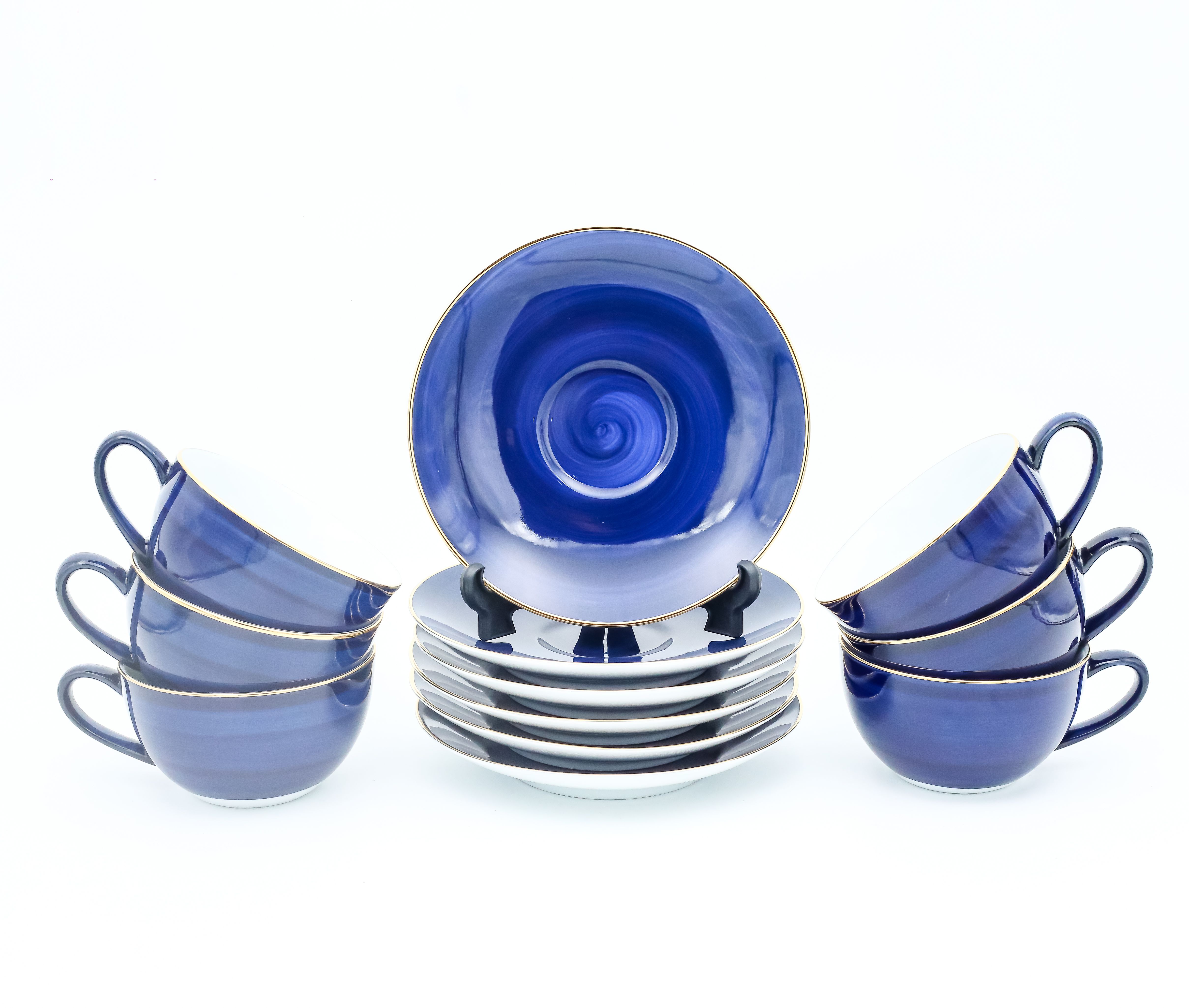 Dankotuwa | Spiral galaxy Blue 12 Pieces Tea Set