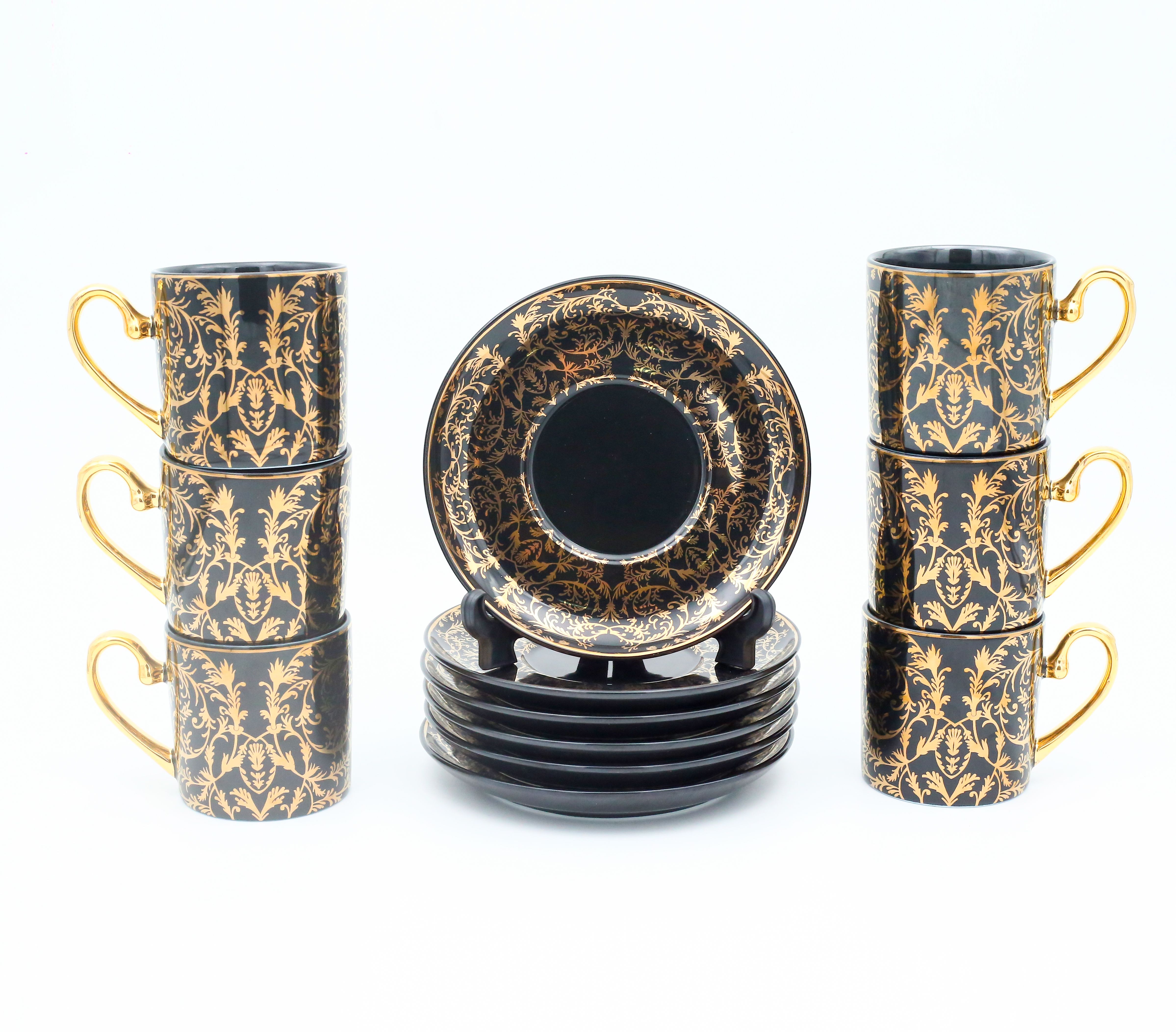 Dankotuwa | Oval Black 17 PCS Tea Set