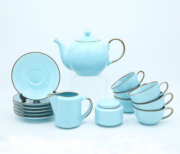 Dankotuwa | Aqua Blue 17 Pieces Tea Set