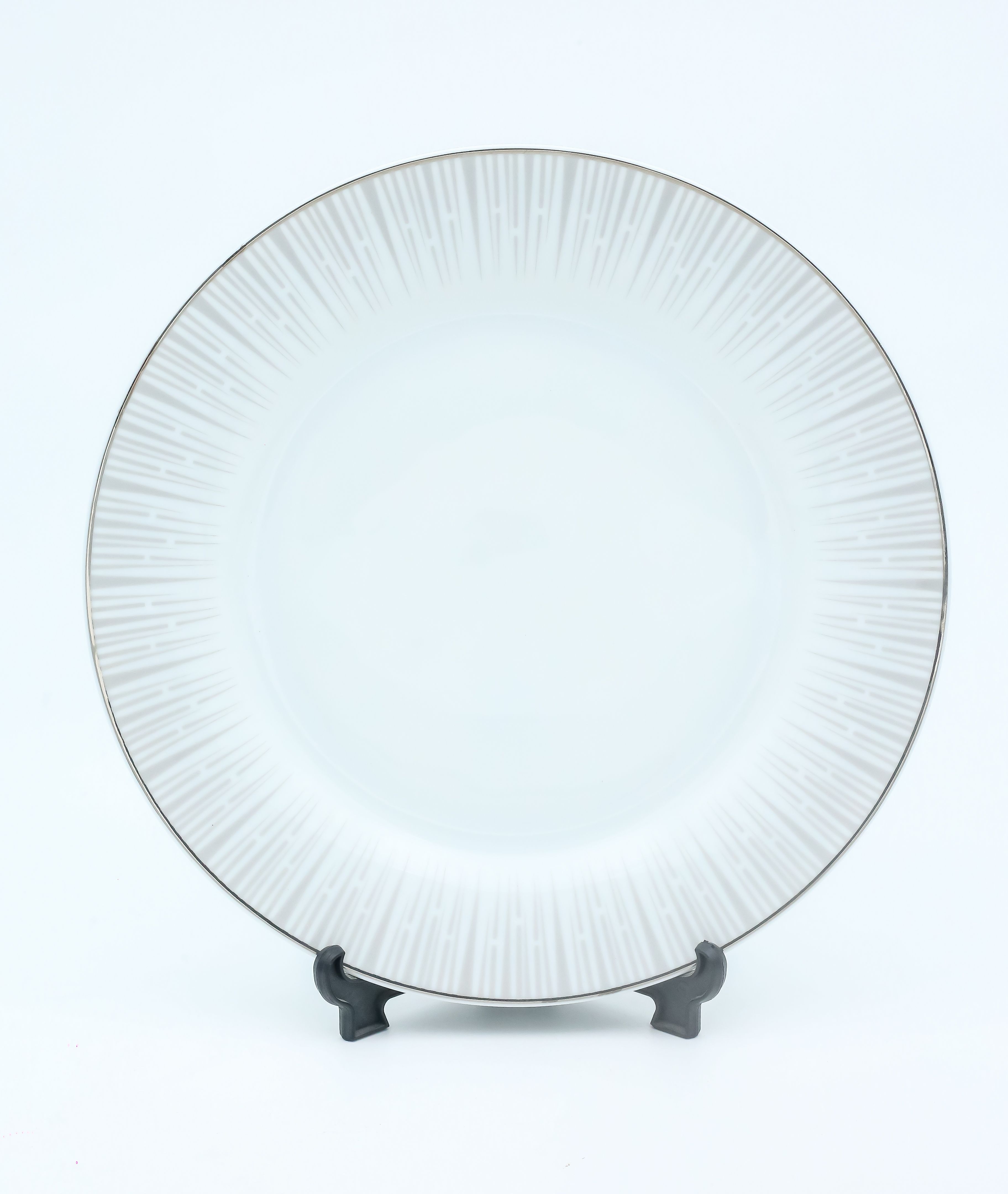 Dankotuwa | Luminous Silver Dinner Plate