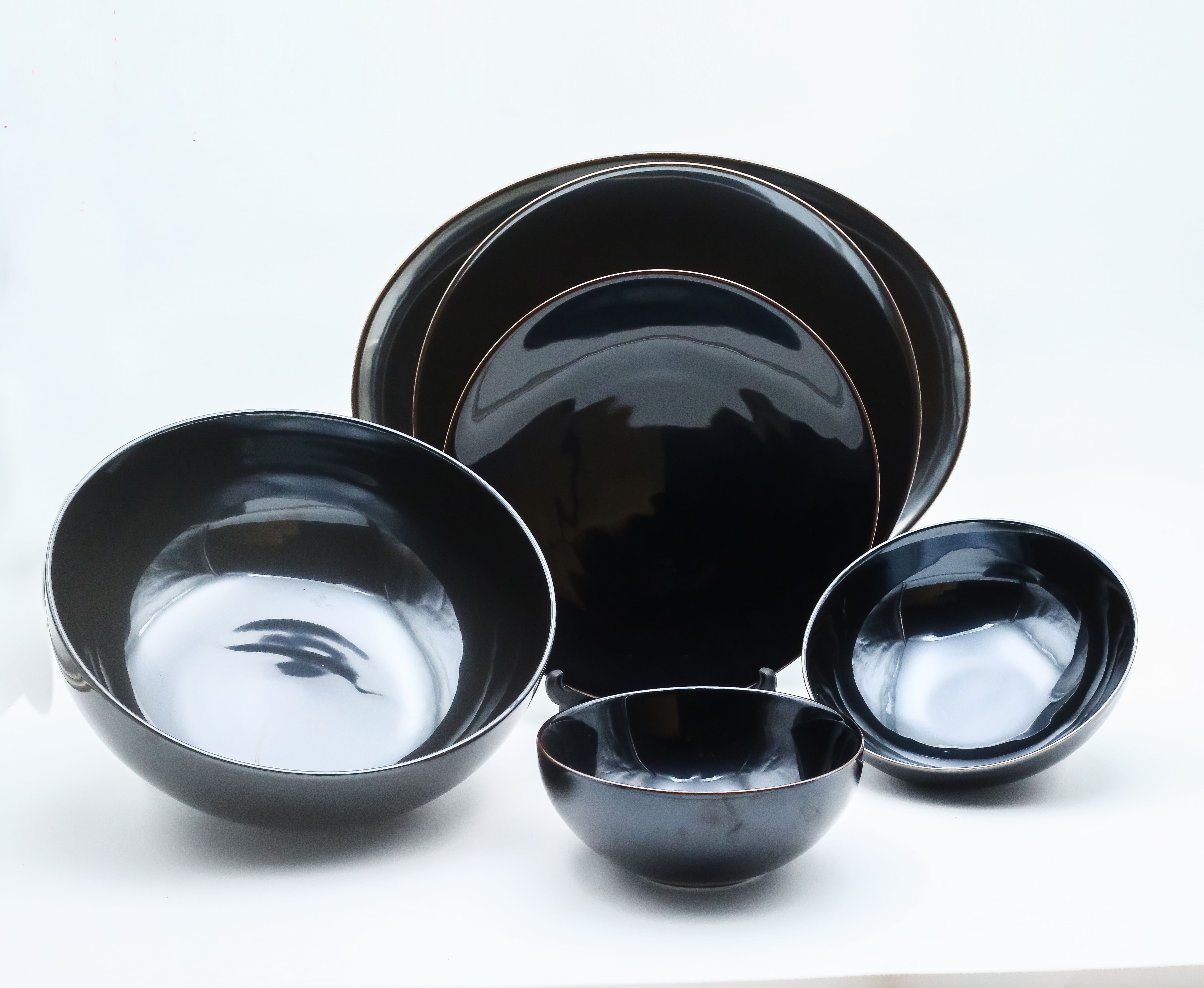 Dankotuwa | Black Luster 35 Pieces Dinner Set