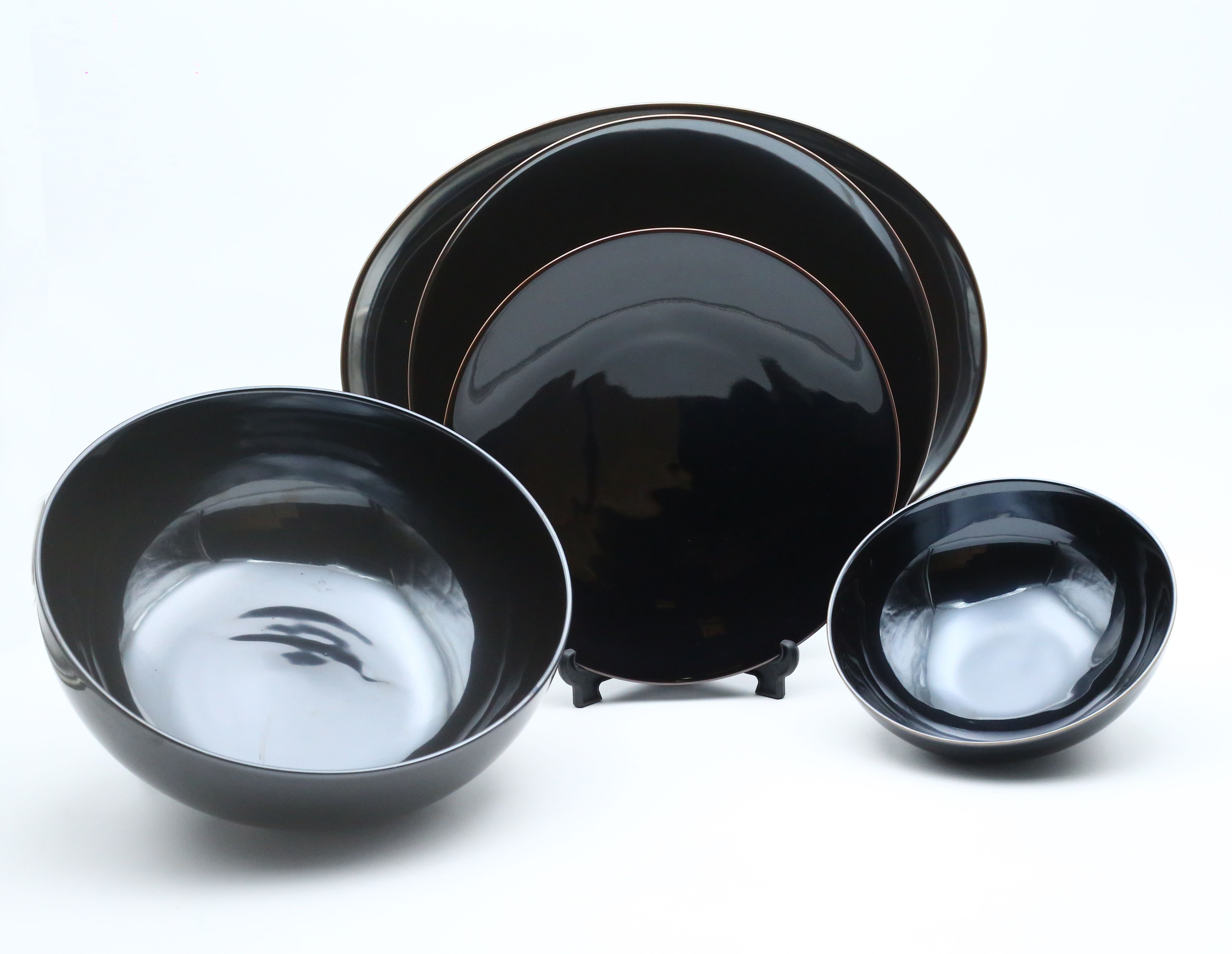 Dankotuwa | Black Luster  21 Pieces Dinner Set