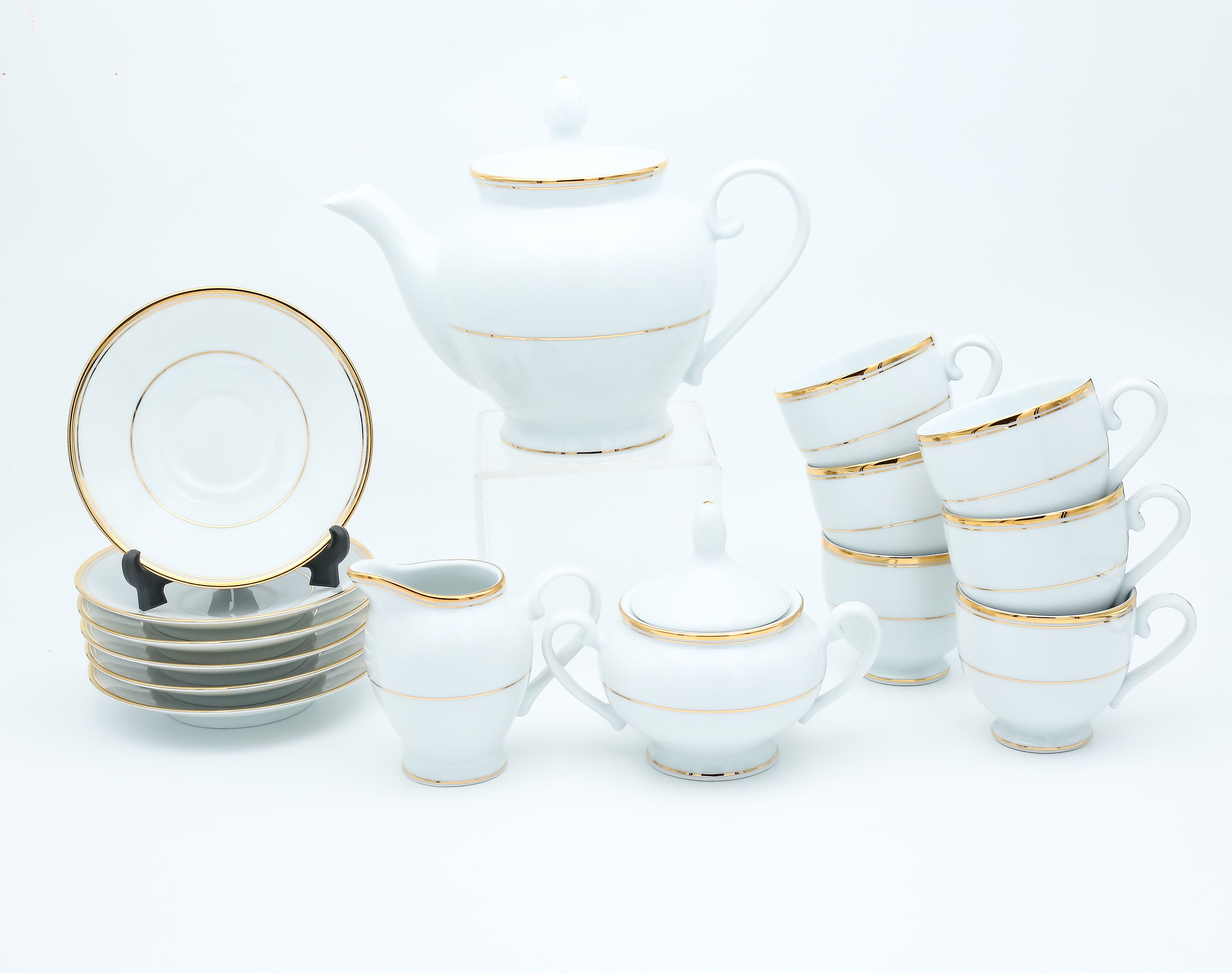 Dankotuwa | Infinity Gold Line 17 Pieces Tea Set