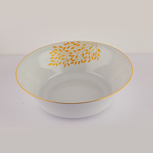 Dankotuwa | Goldern Leaf Large Salad Bowl