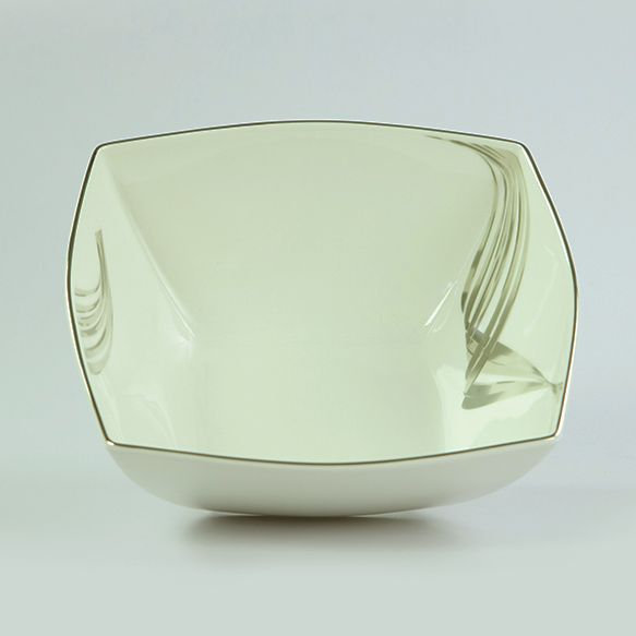 Dankotuwa | Fancy Wave Platinum Large Salad Bowl 