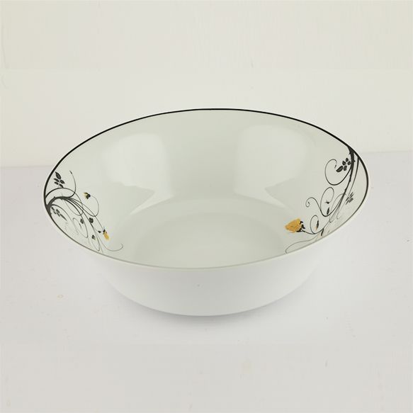 Dankotuwa | Black Rose Large Salad Bowl