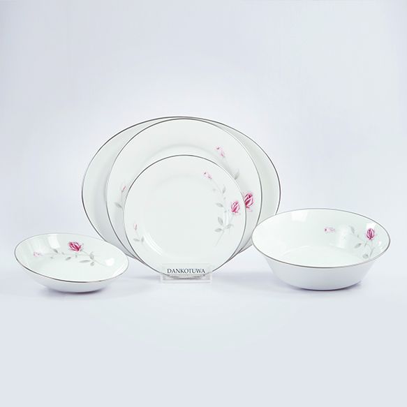 Dankotuwa | Lasting Rose 21 Pieces Dinner Set + 2 Kids Mugs + 2 Color Mugs