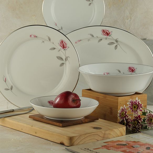 Dankotuwa | Lasting Rose 35 Pieces Dinner Set