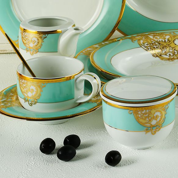 Dankotuwa | Esmeralda Green 93 Pieces Dinner Set