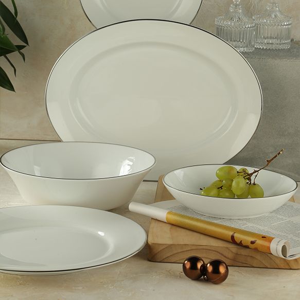 Dankotuwa | Cherry Platinum 35 Pieces Dinner Set