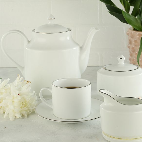 Dankotuwa | Cherry Platinum 17 Pieces Tea Set