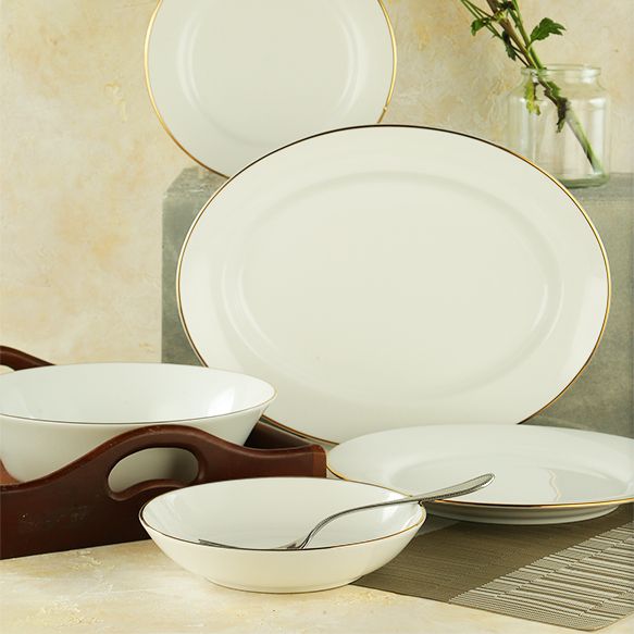 Dankotuwa | Cherry Gold 21 Pieces Dinner Set