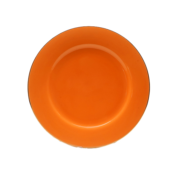 Dankotuwa | Orange With Gold Line Dinner Plate