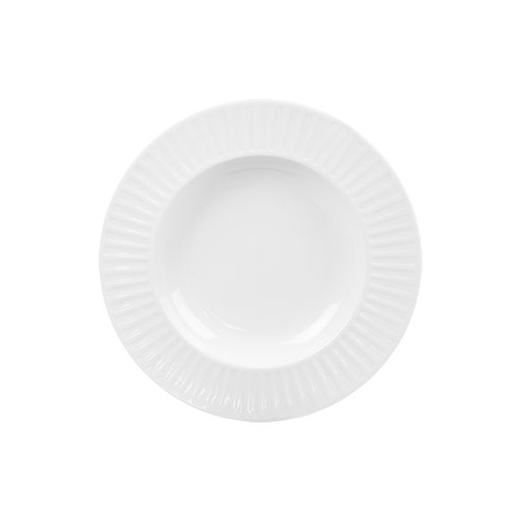 Dankotuwa | White Rim Soup Plate 4210