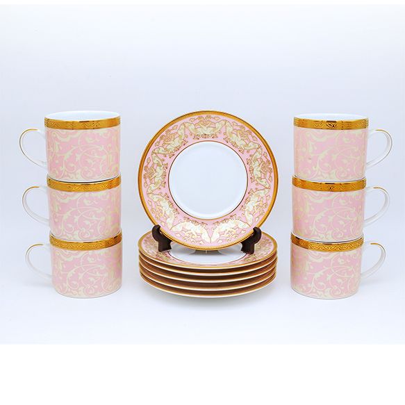 Dankotuwa | Pink Matrimony 12 Pieces Tea Set