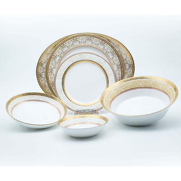 Dankotuwa | Pink Matrimony 35 Pieces Dinner Set