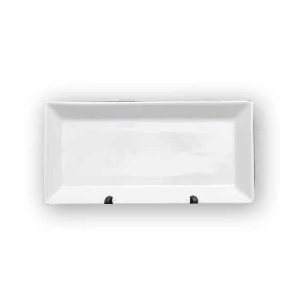 Dankotuwa | White Rectangular Tray ( S )