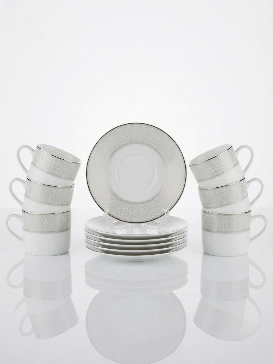 Dankotuwa | ROXIE SILVER 12 PCS TEA SET