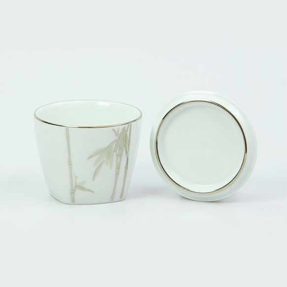 Dankotuwa | Bamboo Silver Sugar Bowl