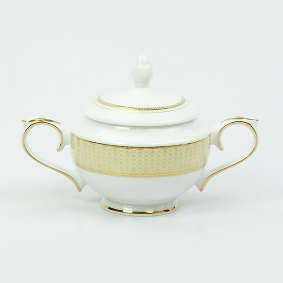 Dankotuwa | Jewel Cream Sugar Bowl