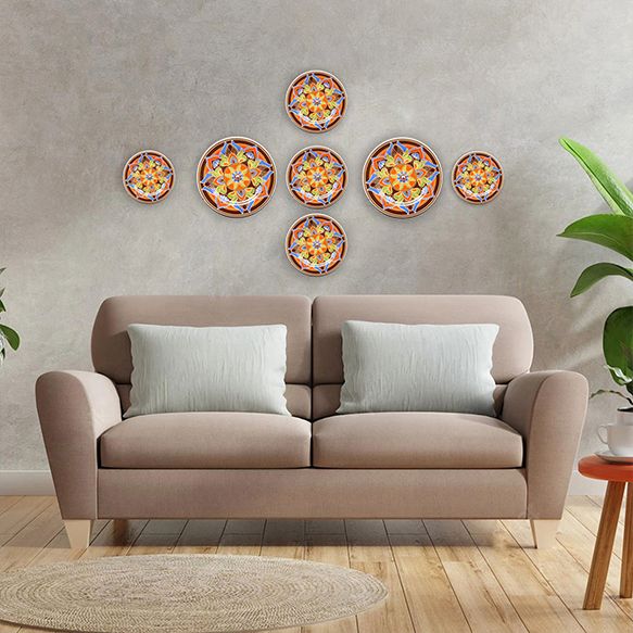 Dankotuwa | Wall Art Set - Lotus Hue Orange