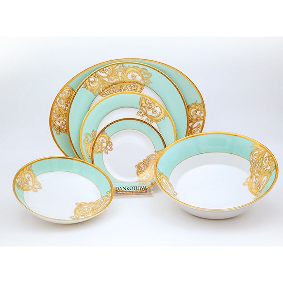 Dankotuwa | Esmeralda Green 21 Pieces Dinner Set