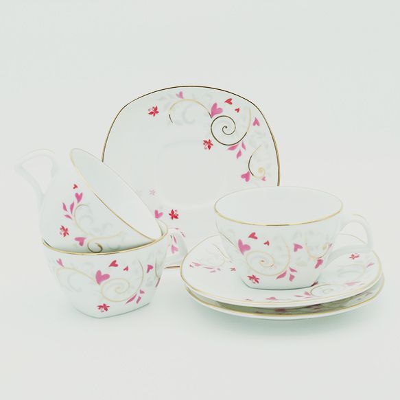 Dankotuwa | Me Romance 12 Pieces Tea Set